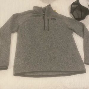 Patagonia Men's better sweater 1/4 Zip Sweater in Heather Gray